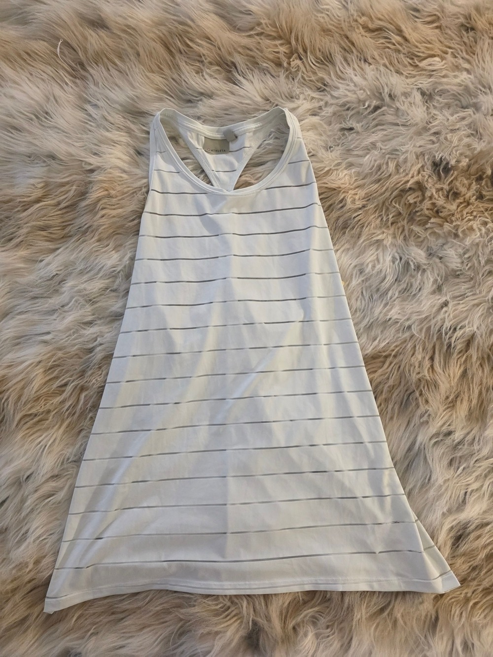 Athleta Spring Mint Chi Striped Racerback Tank